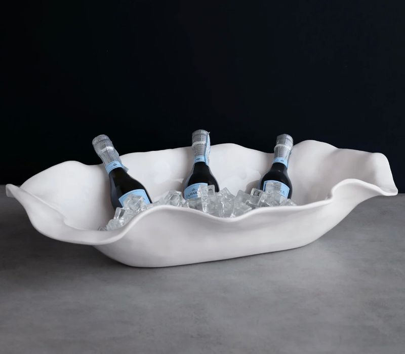 VIDA Havana Extra Large Oval Centerpiece (White)