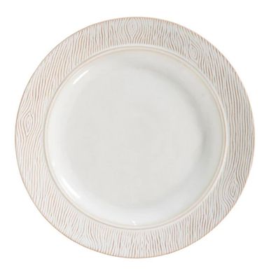 Blenheim Oak Dinner Plate - Whitewash
