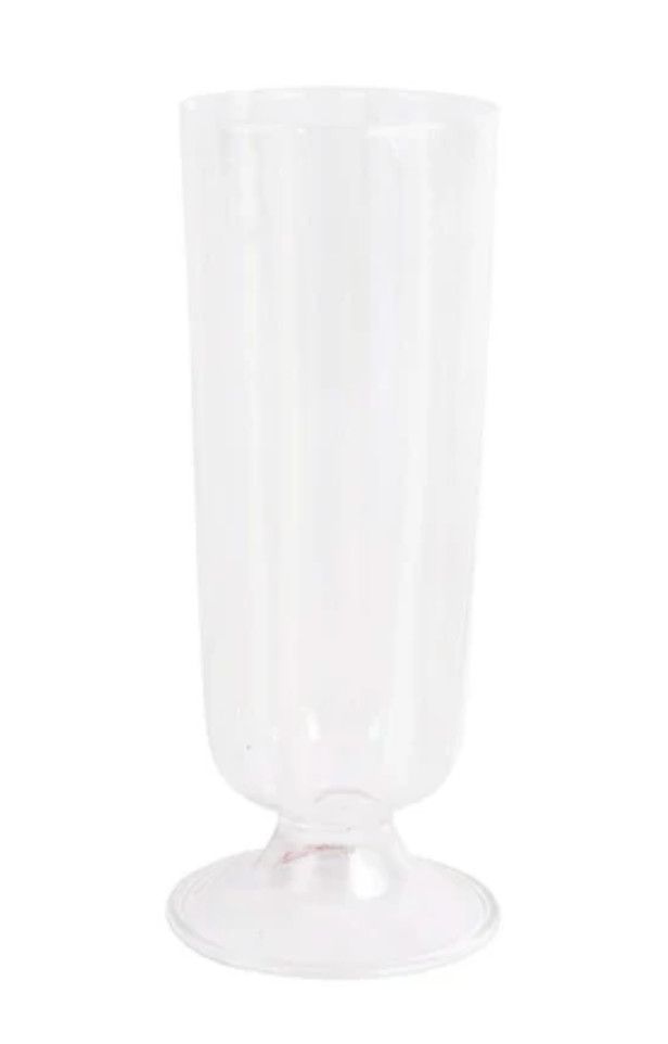 Nuovo Stripe White Champagne Glass