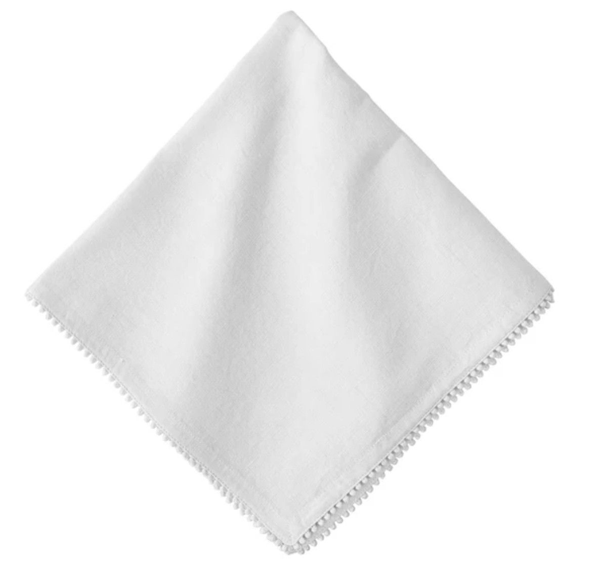 Berry Trim Napkin | White