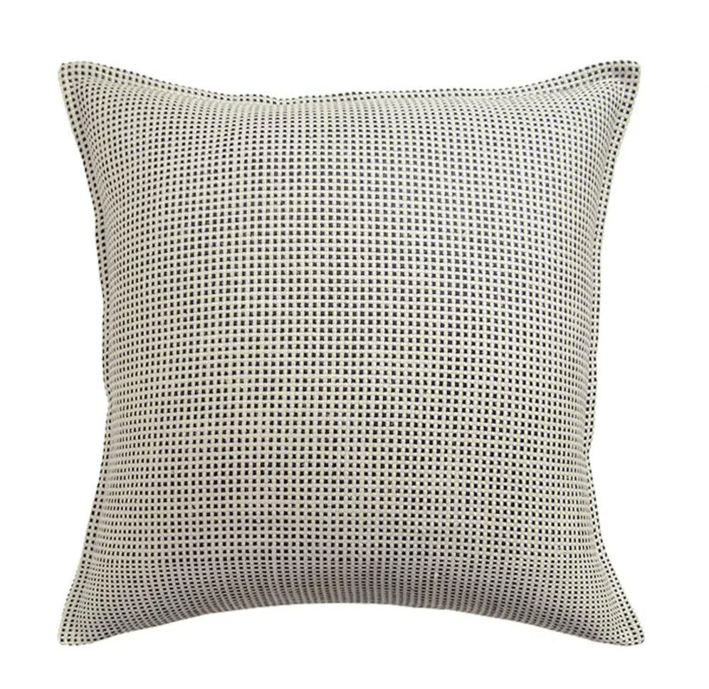 Kumano Weave Flange | Ivory/Onyx | 22x22