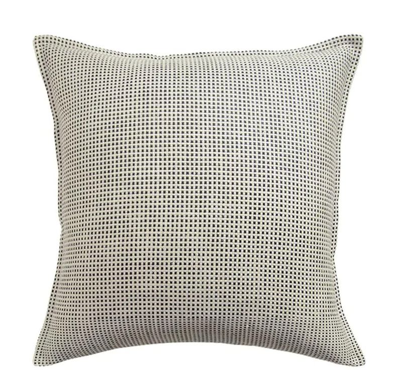 Kumano Weave Flange | Ivory/Onyx | 22x22