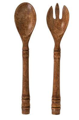 Bilbao Wood Salad Server Set/2pc