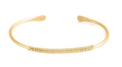 Collins 14kt Gold Hand Hammered Cuff