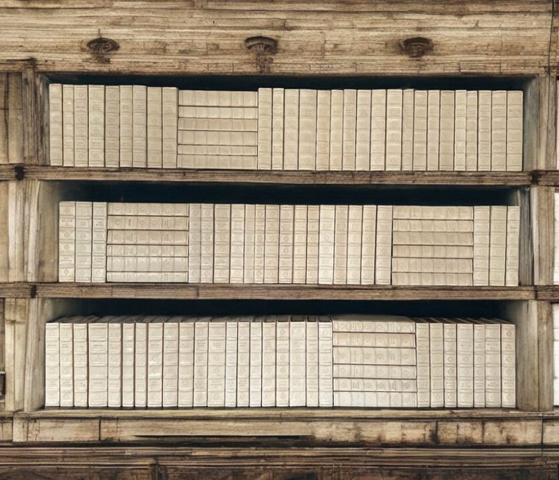 English Fine LEATHERBOUND ALL BUFF BOOKS | 9.5&quot;