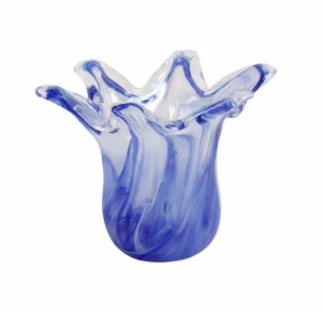 Onda Glass Cobalt Petite Vase