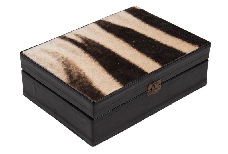 Zebra Hide Medium Box