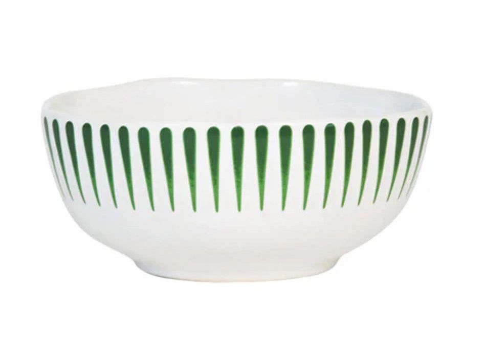 Sitio Stripe Cereal/Ice Cream Bowl | Basil