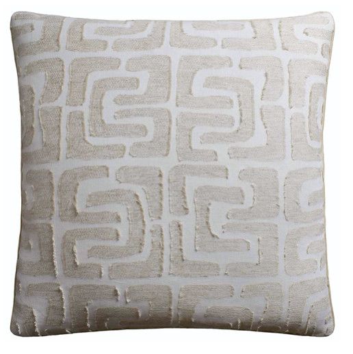 Oui Fringe Mist Muslin Pillow | 22x22