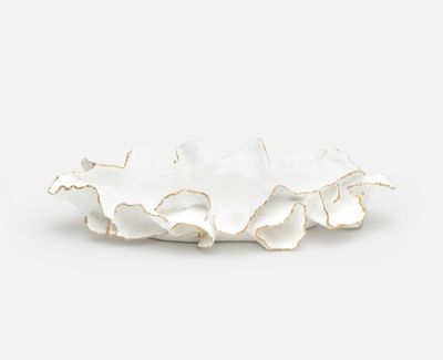 Coco White/Gold Tray | Small
