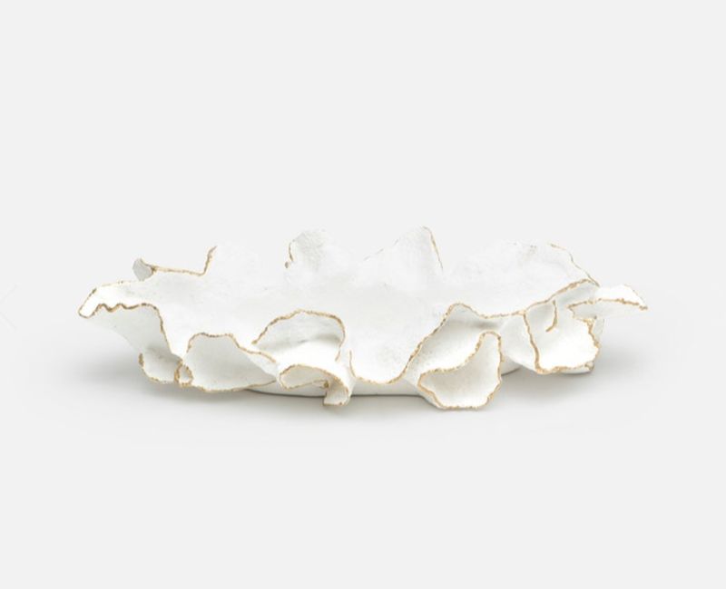 Coco White/Gold Tray | Small