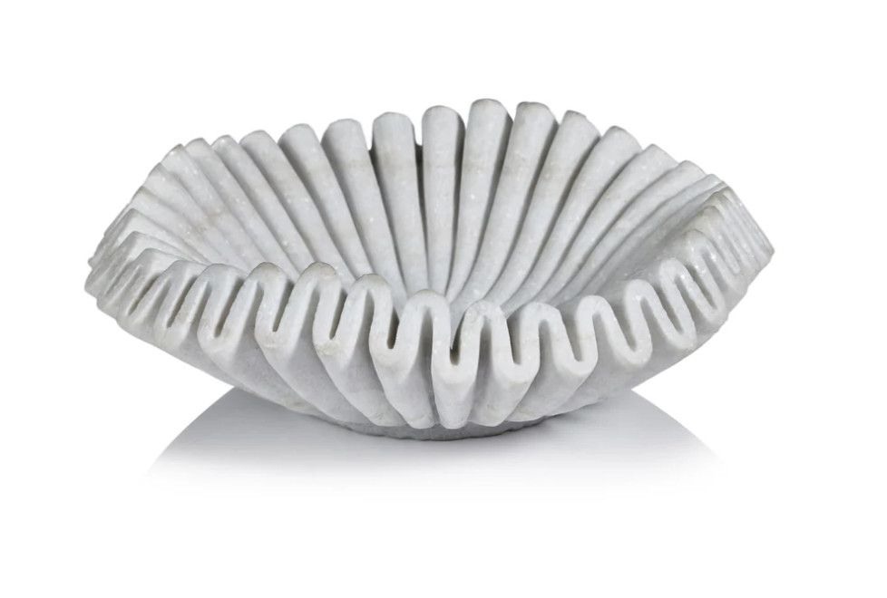 Free Form Swirl Marble Bowl