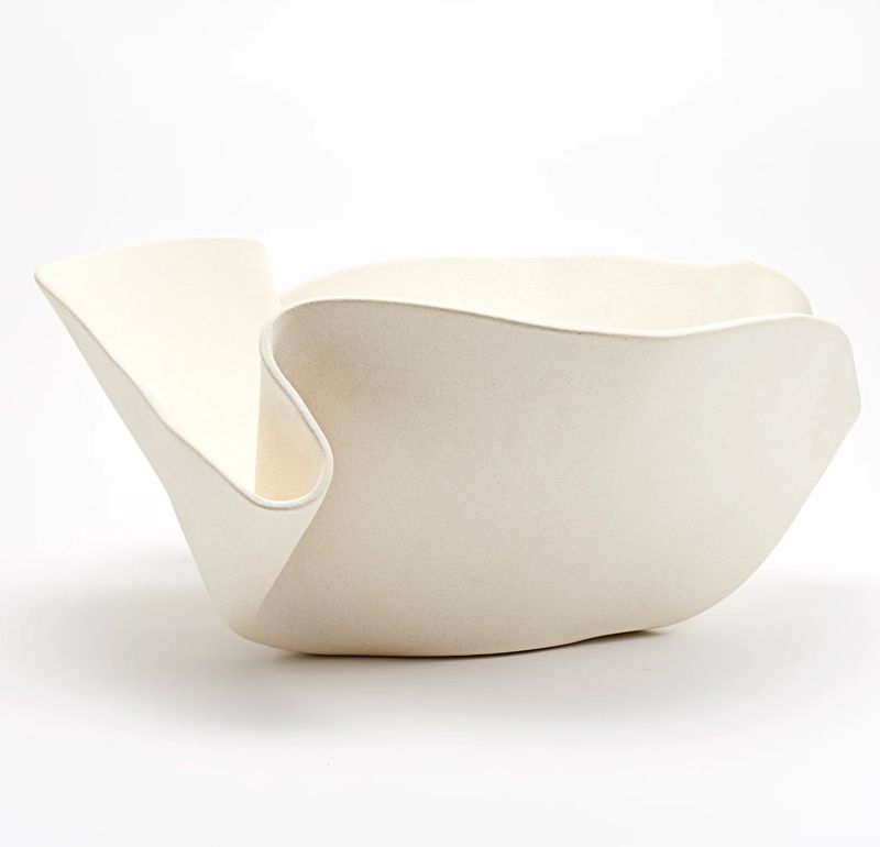 Charlize Vessel Bowl | Raw Blanc