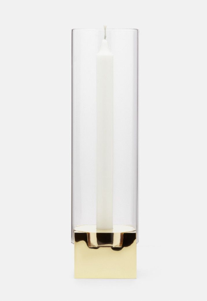 Hurricane Lantern | Brass Base