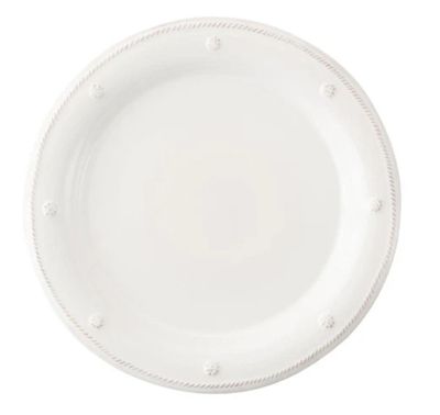 Berry &amp; Thread Dessert/Salad Plate - Whitewash
