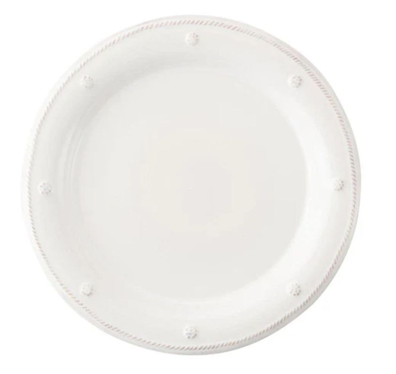 Berry &amp; Thread Dessert/Salad Plate - Whitewash