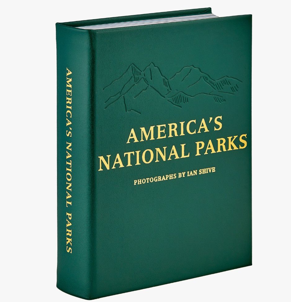 America&#39;s National Parks Green Bonded Leather