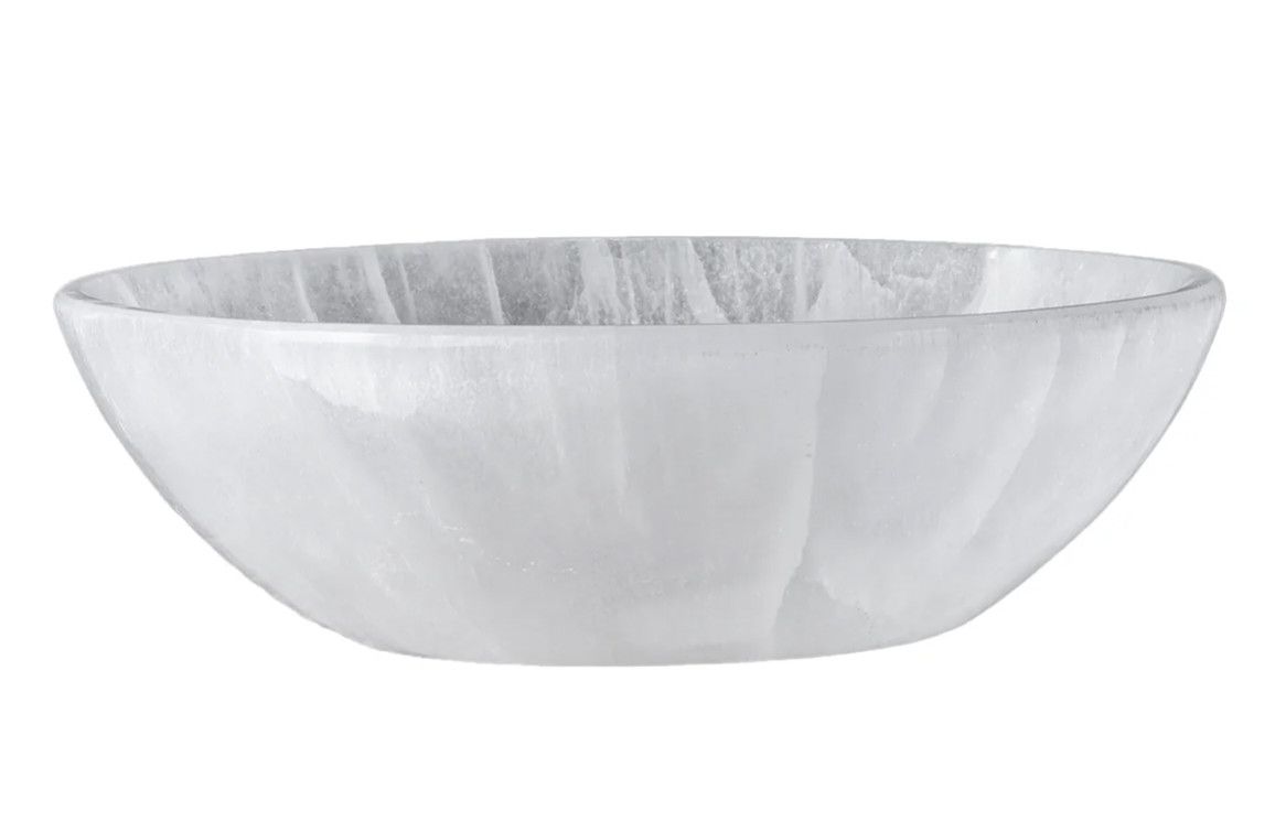Selenite Round Bowl | Large