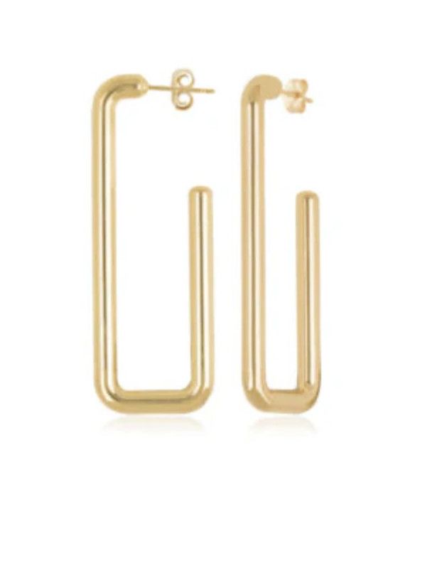 Karly Elongated Rectangle Earrings