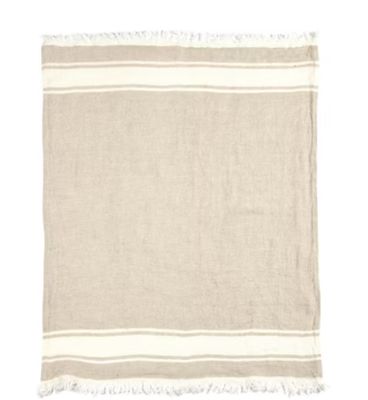 The Belgian Guest Towel | Flax Stripe | 21.5x25.5