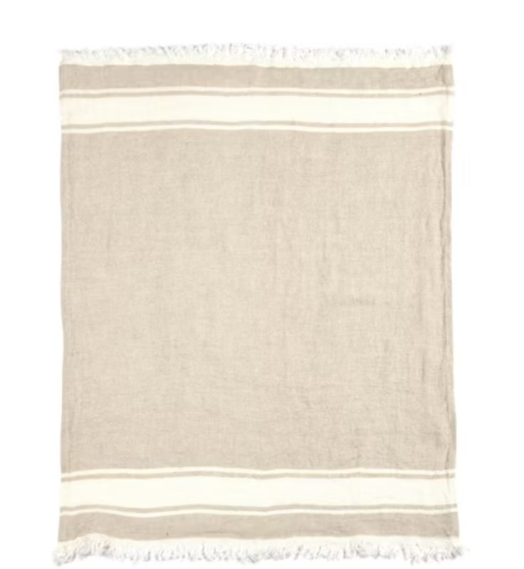 The Belgian Guest Towel | Flax Stripe | 21.5x25.5