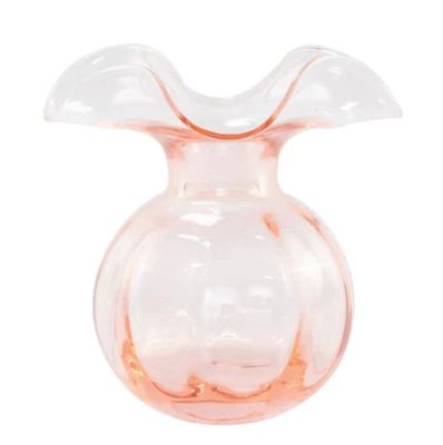 Hibiscus Glass Pink Bud Vase
