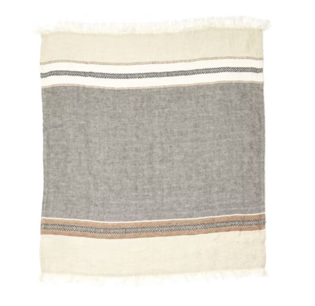 The Belgian Towel Fouta 43x71 | Beeswax Stripe