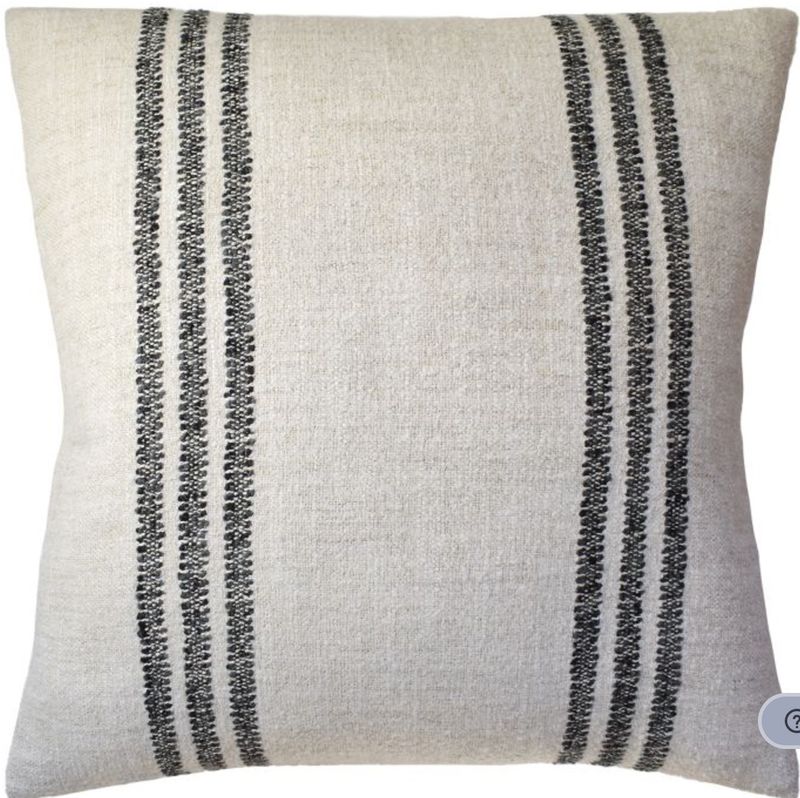 Karphi Stripe Charcoal | 22x22