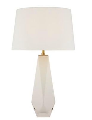 Gemma Medium Table Lamp in White Glass