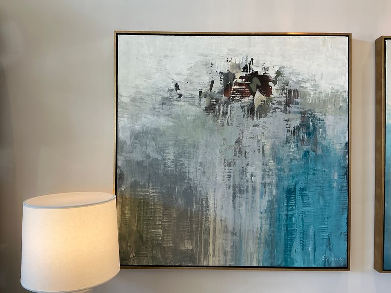 Ed Nash Blue I | 49.5x49.5 framed