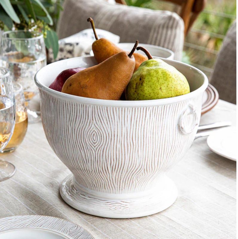Blenheim Oak 9" Cachepot - Whitewash