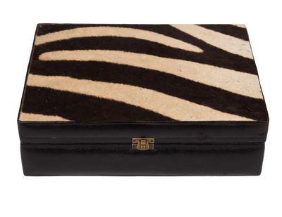 Zebra Hide Box | Large