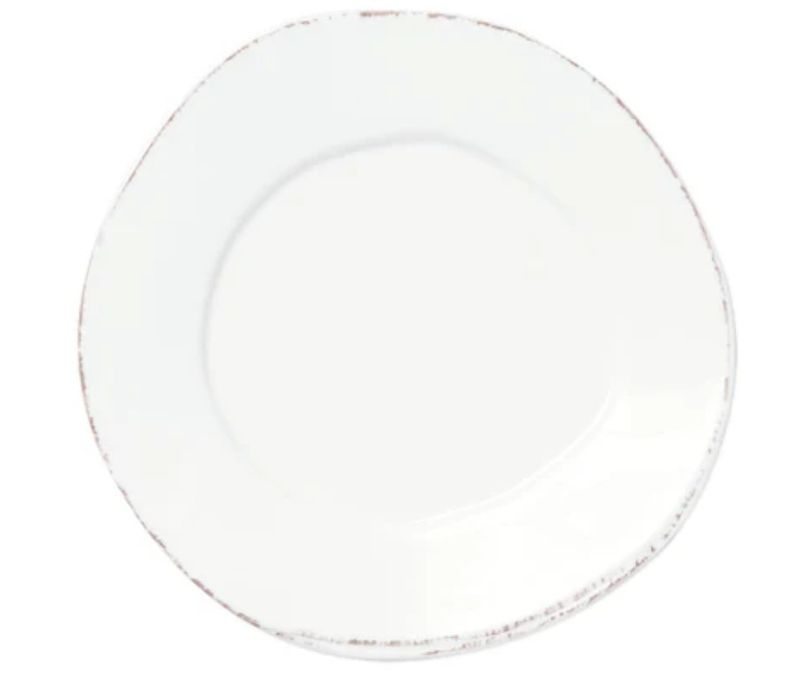 Melamine Lastra White Salad Plate