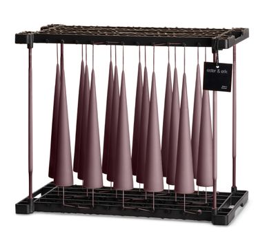 Cone Candle No. 84 | WINTER ROSE | 25 cm Matt | SINGLE