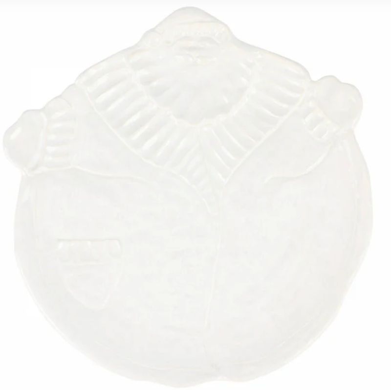 Pietra Natale Figural Santa Platter