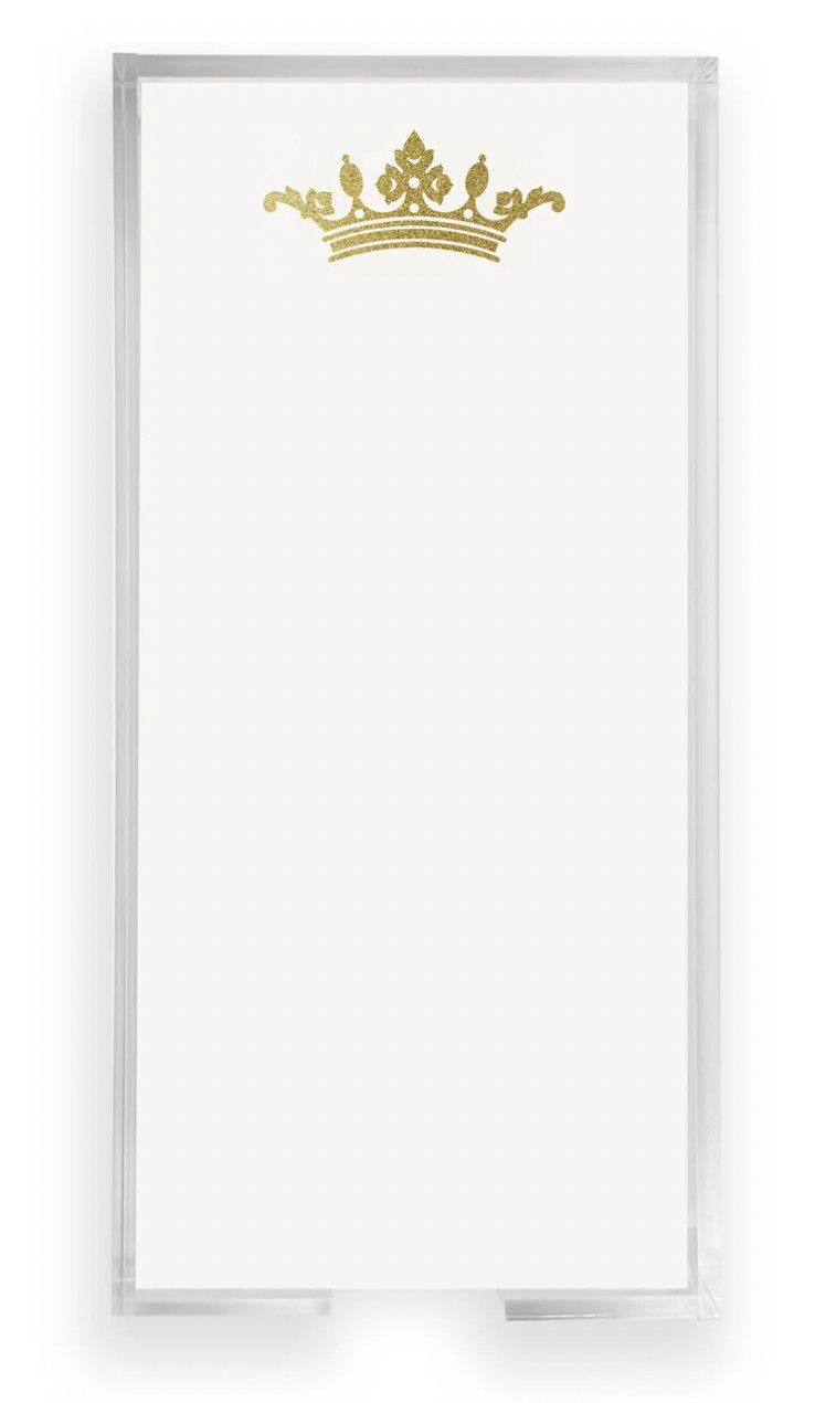 Gold Foil Buck Notepad | Crown