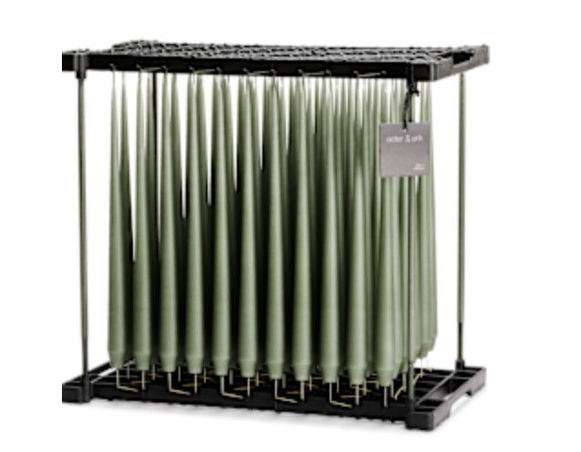 Taper Candles | GREEN SOIL 70 |  Matt 32cm | PAIR