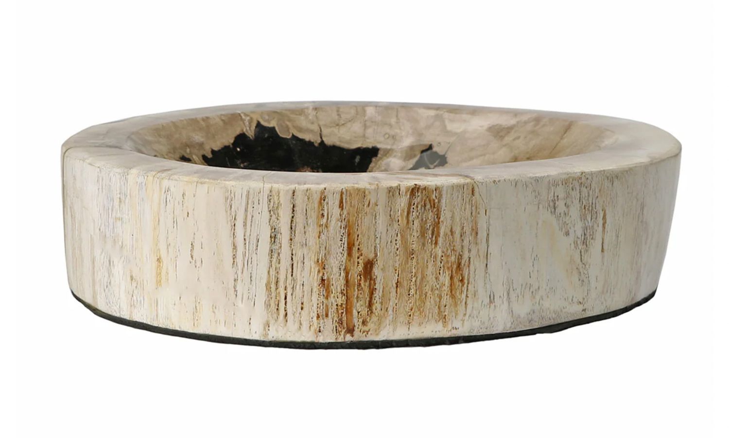 Medium Petrified Flat Bowl