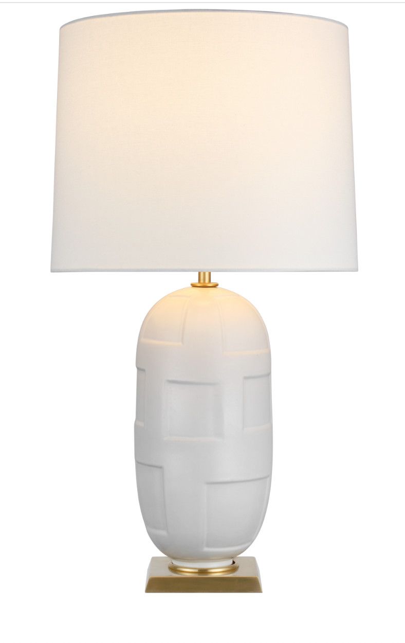 Incasso Large Table Lamp in Plaster White