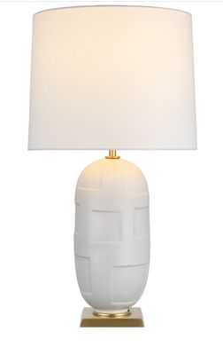 Incasso Large Table Lamp in Plaster White