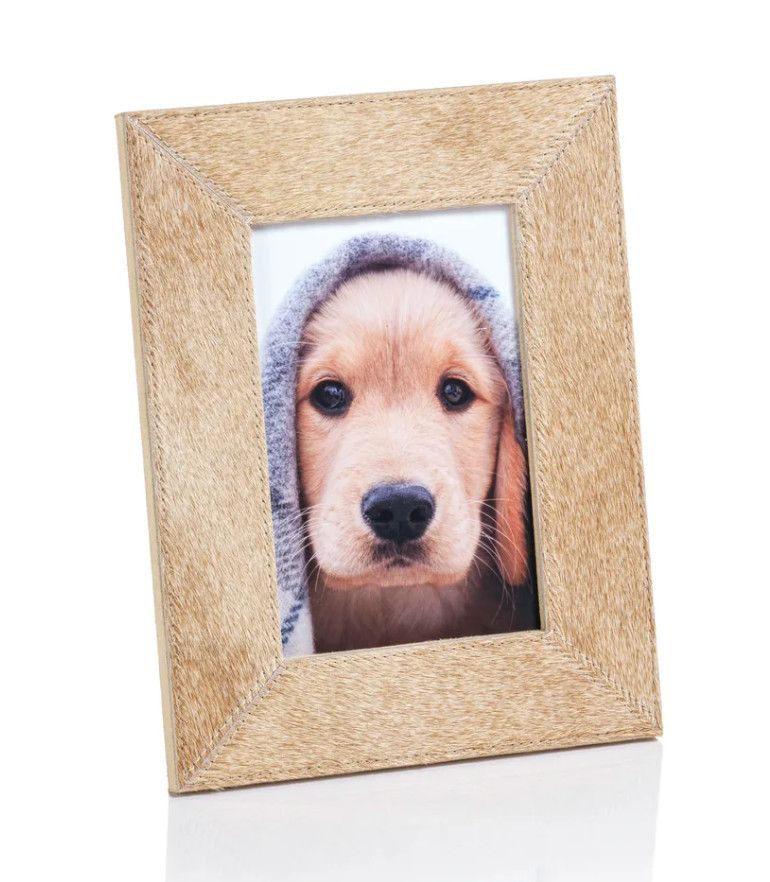 Corviglia Hair on Hide leather Photo Frame