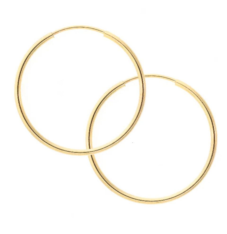Audrey Infinity Hoop Earrings | Medium
