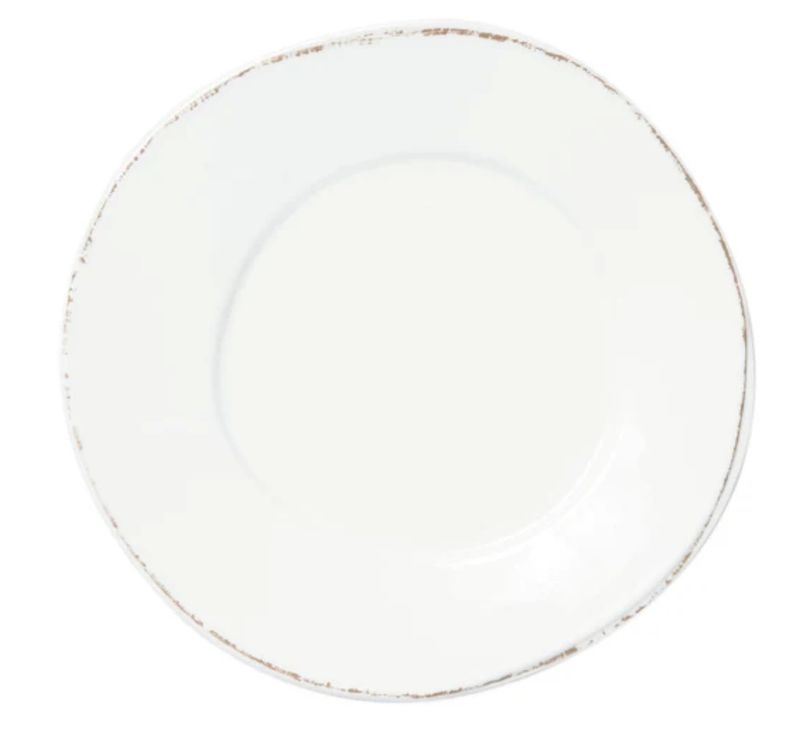 Melamine Lastra White Dinner Plate