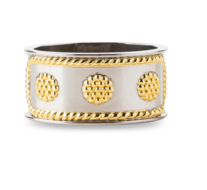 Berry &amp; Thread Napkin Ring | Silver/Gold