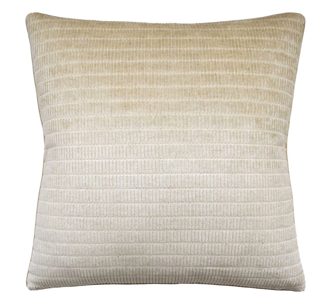 Tally Stripe Natural Pillow | 22x22