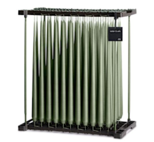 Taper Candles | GREEN SOIL 70 | Matt 42cm | PAIR