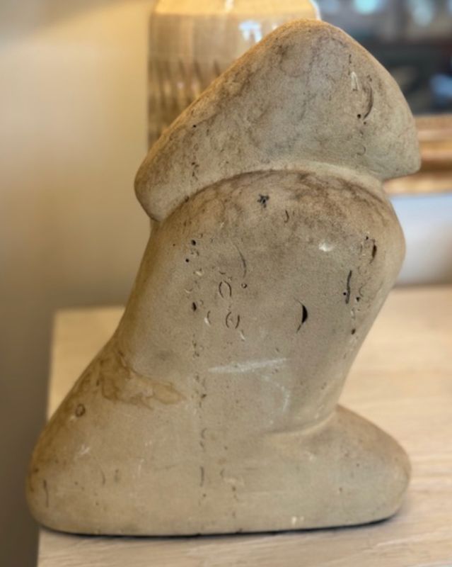 Antique Concrete Sculpture Belgium 20th C