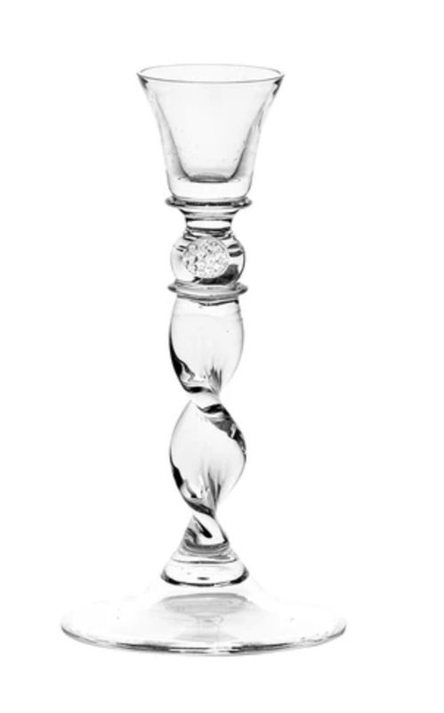 Berry 7&quot; Spiral Candlestick Clear | Small
