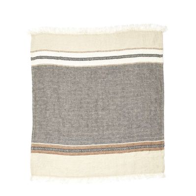 The Belgian Guest Towel | Beeswax Stripe | 21.5x25.5
