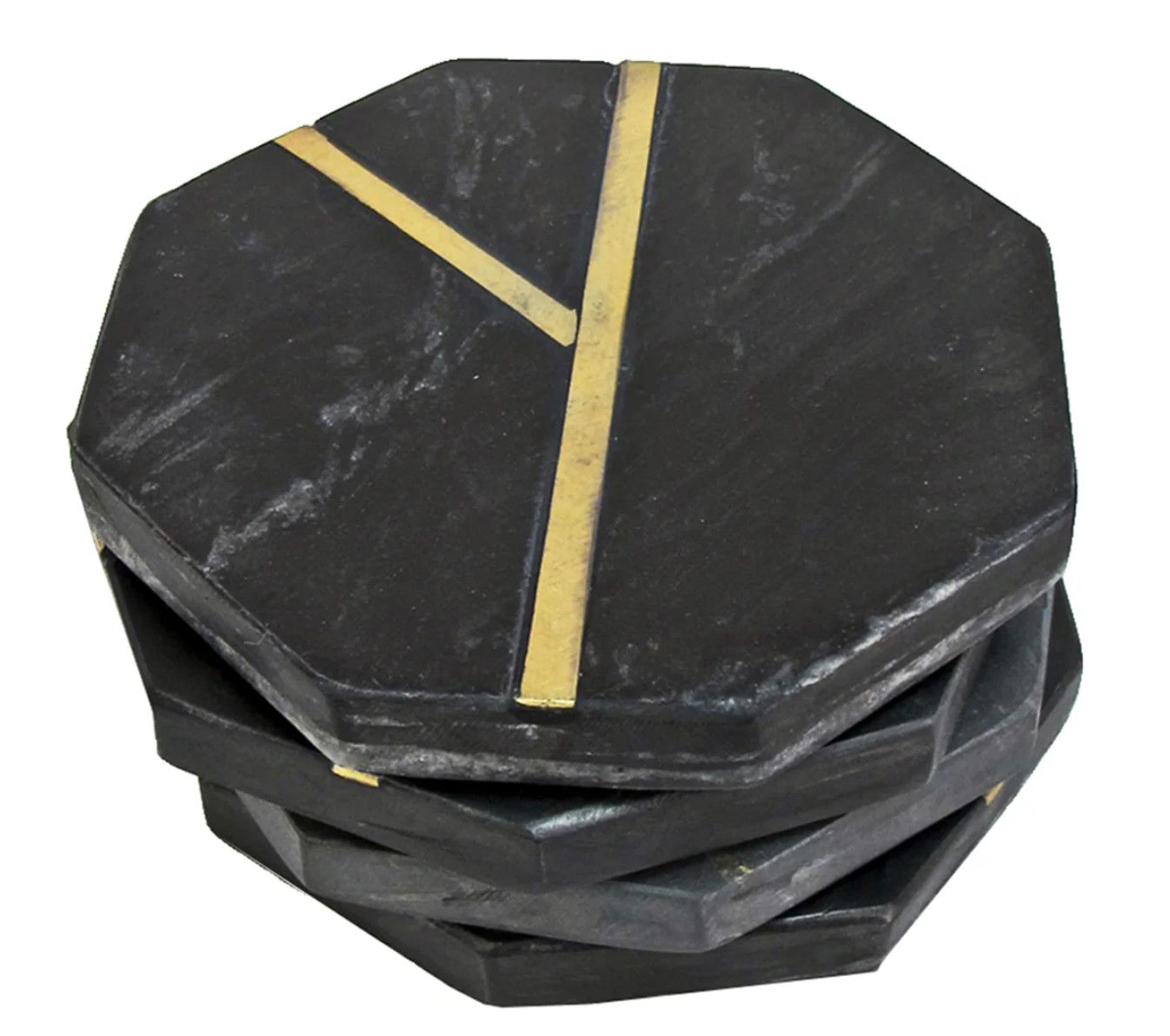 Glimmer Coaster Set of 4 | Black